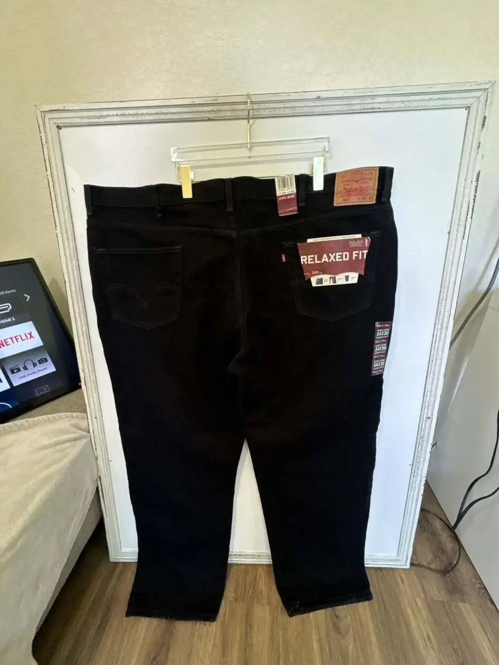Levi's 550 Relaxed Fit Men's Big & Tall Jeans - Black